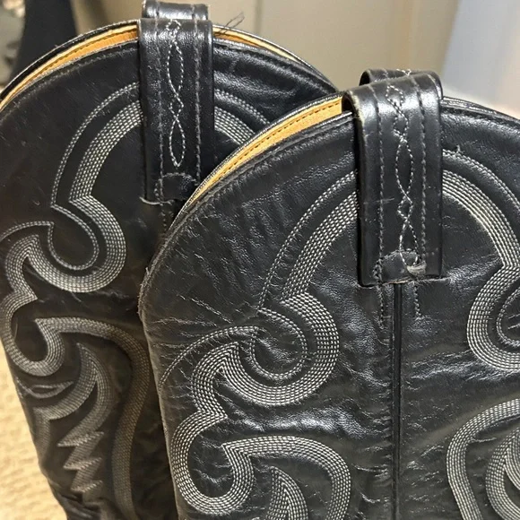 Authentic Tony Lama Men's Black Teju Lizard Western Boots 🤠 - Picture 3 of 8